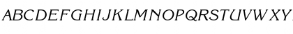 Download Korinna Normal-Italic Font Uppercase Preview