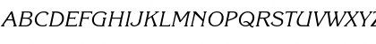 Download Korinth Italic Font Uppercase Preview