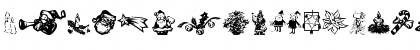 Download KR Christmas Dings 2004 Six Regular Font Uppercase Preview