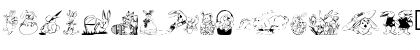 Download KR Easter Bunnies Regular Font Uppercase Preview
