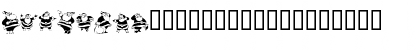 Download KR Eight Santas Regular Font Uppercase Preview