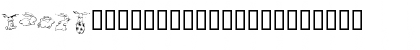Download KR Five Bunnies Regular Font Uppercase Preview