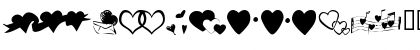 Download KR Hearts Along Regular Font Uppercase Preview