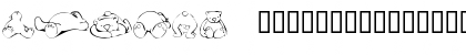 Download KR Scrap Teddies Regular Font Uppercase Preview