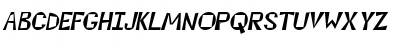 Download Kwirky Italic Font Uppercase Preview