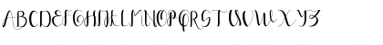 Download Yullisa Script Regular Font Uppercase Preview