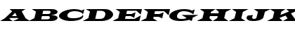 Download Latin-WideExtObl Normal Font Uppercase Preview