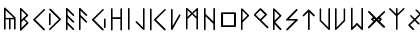 Download LatinLoversRunes Regular Font Uppercase Preview