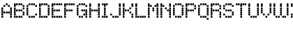 Download LCDDot Regular Font Uppercase Preview