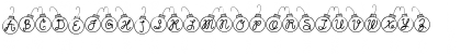 Download LD Christmas Balls Regular Font Uppercase Preview