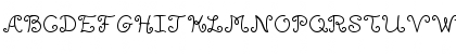 Download LD Girly Curls Regular Font Uppercase Preview