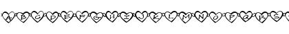 Download LD LoveLinks Regular Font Uppercase Preview