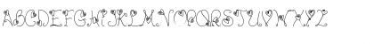 Download LD Spiral Hearts Regular Font Uppercase Preview