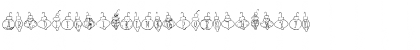 Download LDJ Ornaments Regular Font Uppercase Preview