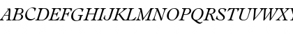 Download Leamington-Serial-Light RegularItalic Font Uppercase Preview