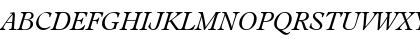 Download LeamingtonSerial-Light Italic Font Uppercase Preview