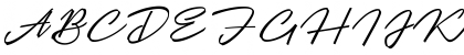 Download Angelines Script Regular Font Uppercase Preview