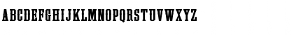 Download LHF Outlaw REG Roman Font Uppercase Preview