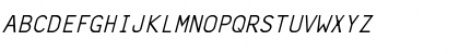 Download Line Printer Italic Font Uppercase Preview