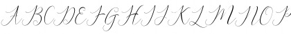 Download Bitthai Script Regular Font Uppercase Preview