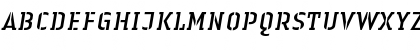 Download LTAuthenticStencil Italic Font Uppercase Preview