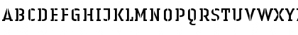 Download LTAuthenticStencil Regular Font Uppercase Preview