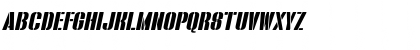 Download Bluefish STENCIL DEMO Italic Font Uppercase Preview