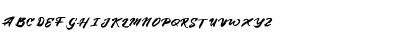 Download BlueSilky Regular Font Uppercase Preview