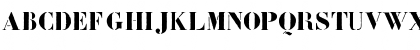 Download Bodoni Fragile Regular Font Uppercase Preview