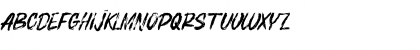 Download BOSTHON BRUSH Regular Font Uppercase Preview