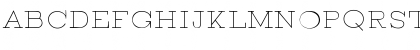 Download BROKEN thin demo Regular Font Uppercase Preview