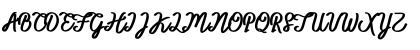 Download BTX-ITTALLY Regular Font Uppercase Preview