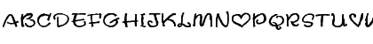 Download LoveBug Regular Font Uppercase Preview