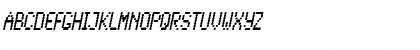 Download LowtechCondensed Oblique Font Uppercase Preview
