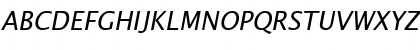 Download Lucida Becker Sans Italic Font Uppercase Preview