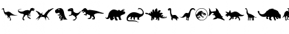 Download Dinosaur Icons Regular Font Uppercase Preview