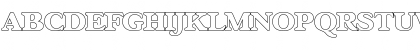 Download MarcBeckerOutline-Heavy Regular Font Uppercase Preview