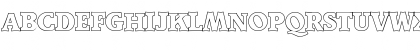 Download BenjaminBeckerOutline-Heavy Regular Font Uppercase Preview