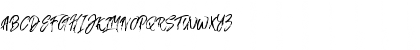 Download Fusterd Brush Regular Font Uppercase Preview
