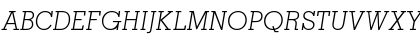 Download Memphis LT Light Italic Font Uppercase Preview