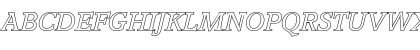 Download MichaelBeckerOutline Italic Font Uppercase Preview