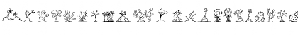Download MiniPics UprootedTwig Font Uppercase Preview
