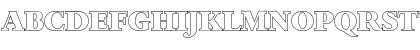 Download BernsteinOutline-Heavy Regular Font Uppercase Preview