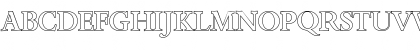 Download BernsteinOutline-Medium Regular Font Uppercase Preview