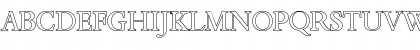 Download BernsteinOutline Regular Font Uppercase Preview