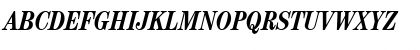 Download ModernCenturyCond BoldItalic Font Uppercase Preview
