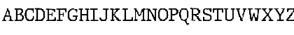 Download JMH Typewriter Regular Font Uppercase Preview