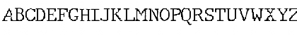 Download JMH Typewriter Thin Font Uppercase Preview