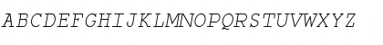 Download Monospace Oblique Font