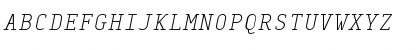 Download MonoxSerifExtraLightItalic Regular Font